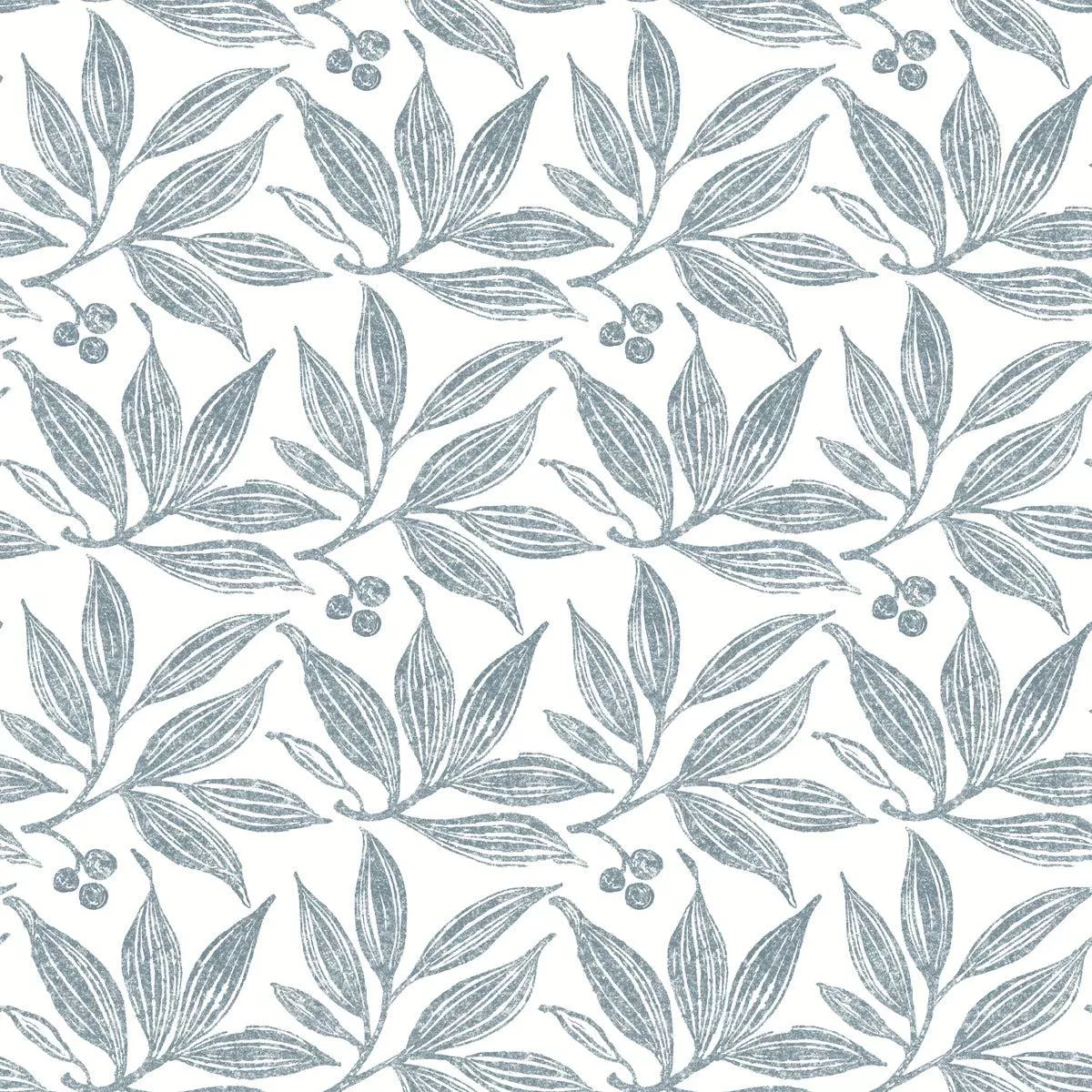 FH4064 Duck Egg Chokeberry Block Print Wallpaper