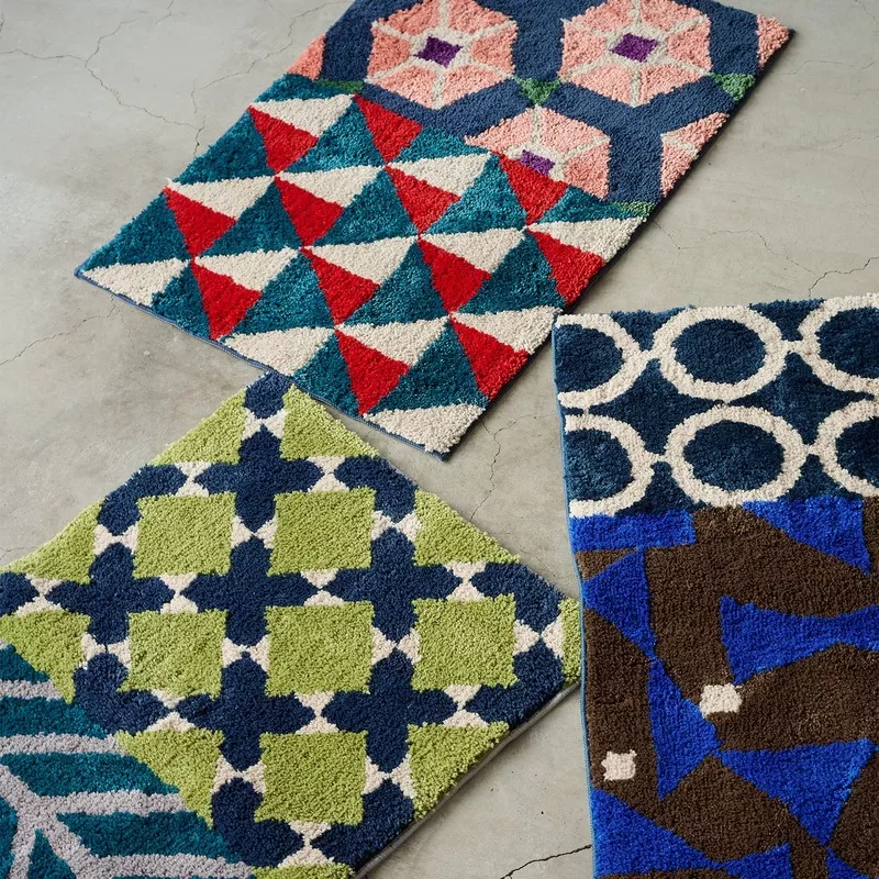 [Kokka Lifestyle] Echino Shaggy Rug Mat Kika